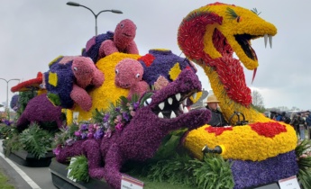 Парад цветов Bloemencorso Bollenstreek (Нидерланды) в 2019 году